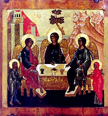 Икона Троица Ветхозаветная