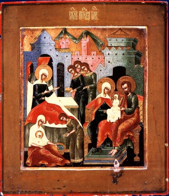 Икона Рождество Богородицы  20 век