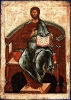 Икона Спас на престоле  16 век