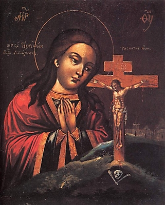 Ахтырская икона Божией Матери.   XVIII в. 