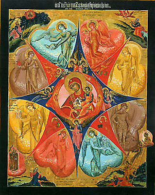 Икона Божией Матери Неопалимая Купина XVIII в Ярославль